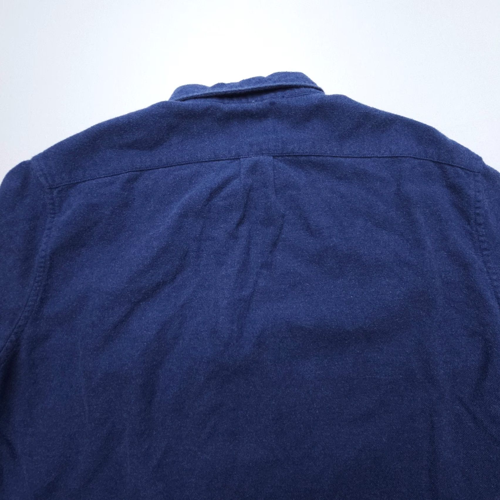J.Crew VINTAGE J. Crew Cotton Shirting Flannel Mens Large Slim Blue ELbow Patches Button Down Size US L / EU 52-54 / 3 - 8 Thumbnail