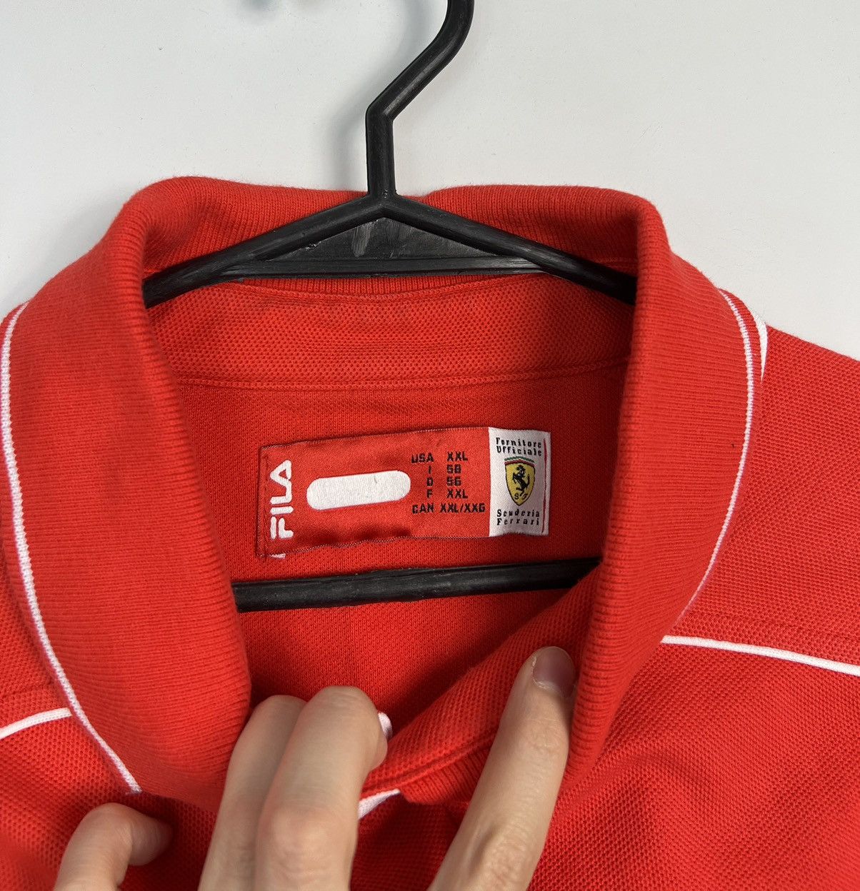 Ferrari Polo Shirt Fila Ferrari F1 Racing Nascar Vintage 90’s Size US XXL / EU 58 / 5 - 3 Thumbnail