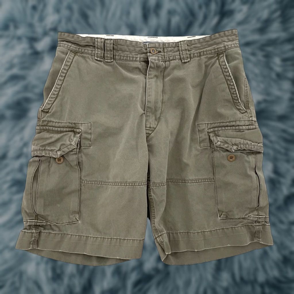 Polo Ralph Lauren VINTAGE Polo Ralph Lauren Shorts Cargo Classic Chino Mens 35 Gray, 100% Cotton, Flat Front, Belt Loops, 9in inseam, Preowned, Summer, Men's Apparel Size US S / EU 44-46 / 1 - 1 Thumbnail