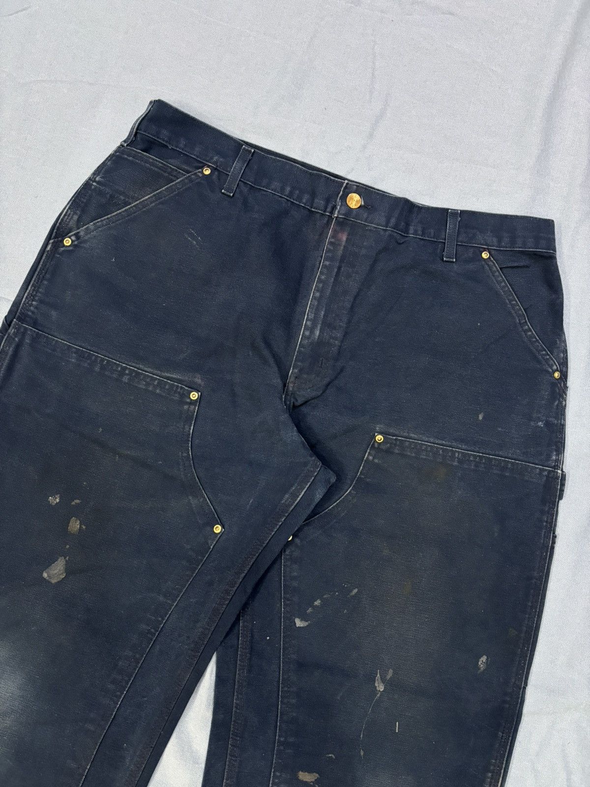 Carhartt Carhartt B01 NVY Double knee denim Size US 38 / EU 54 - 3 Thumbnail