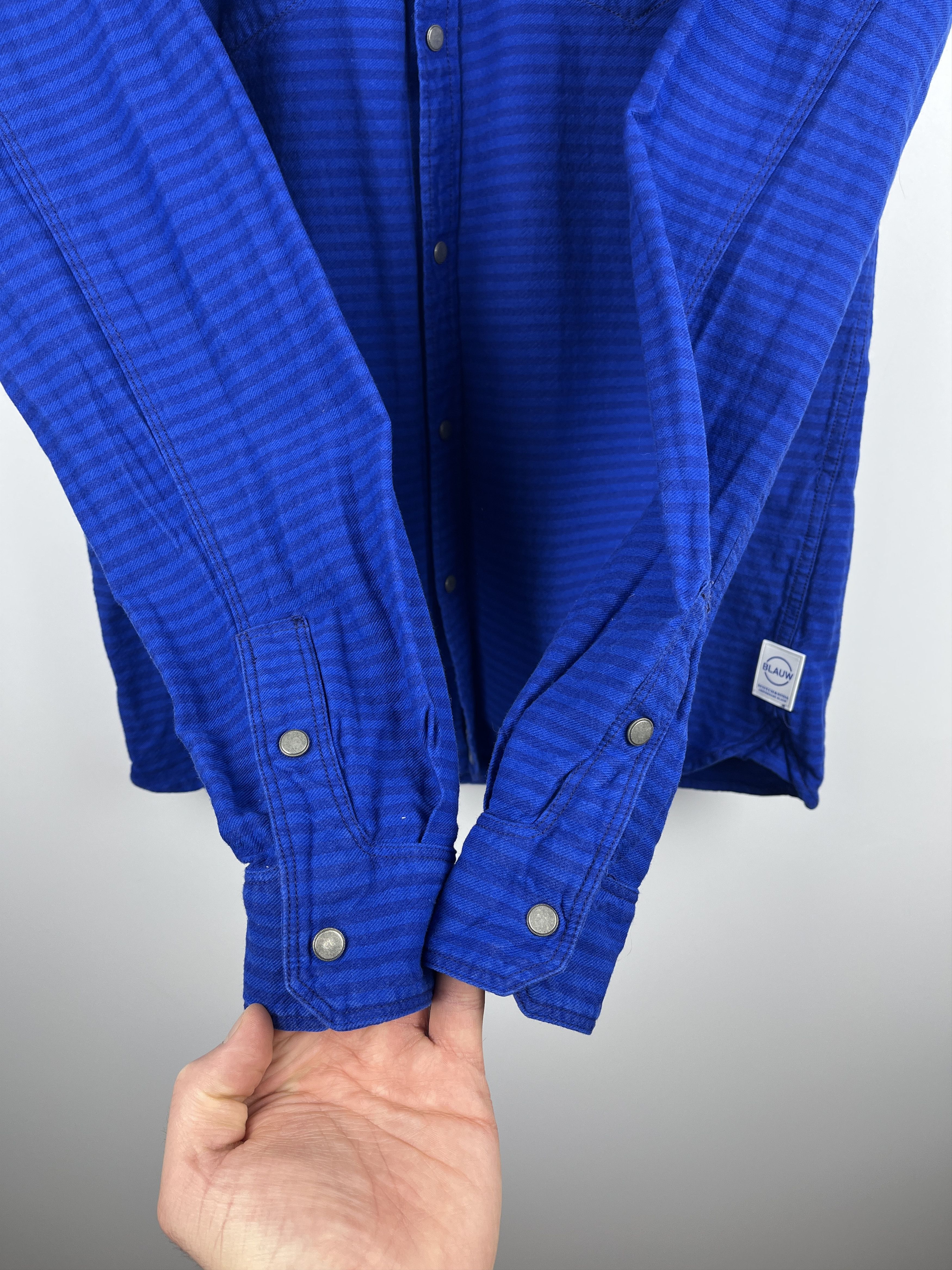 Scotch & Soda Scotch & Soda Blauw Indigo Lamplight Striped Shirt Size US L / EU 52-54 / 3 - 8 Thumbnail