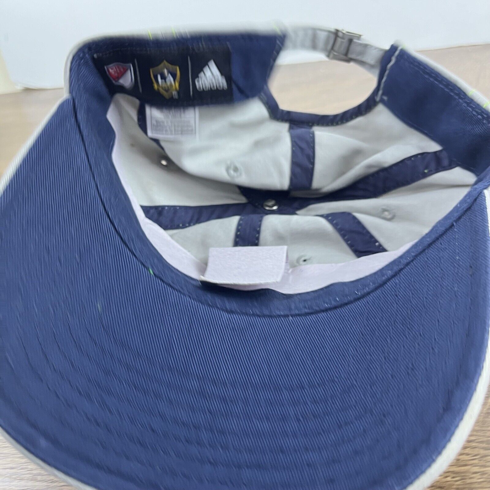Adidas LA Galaxy Adidas Hat Womens MLS Hat Gray Cap Adjustable Hat Size ONE SIZE - 13 Thumbnail