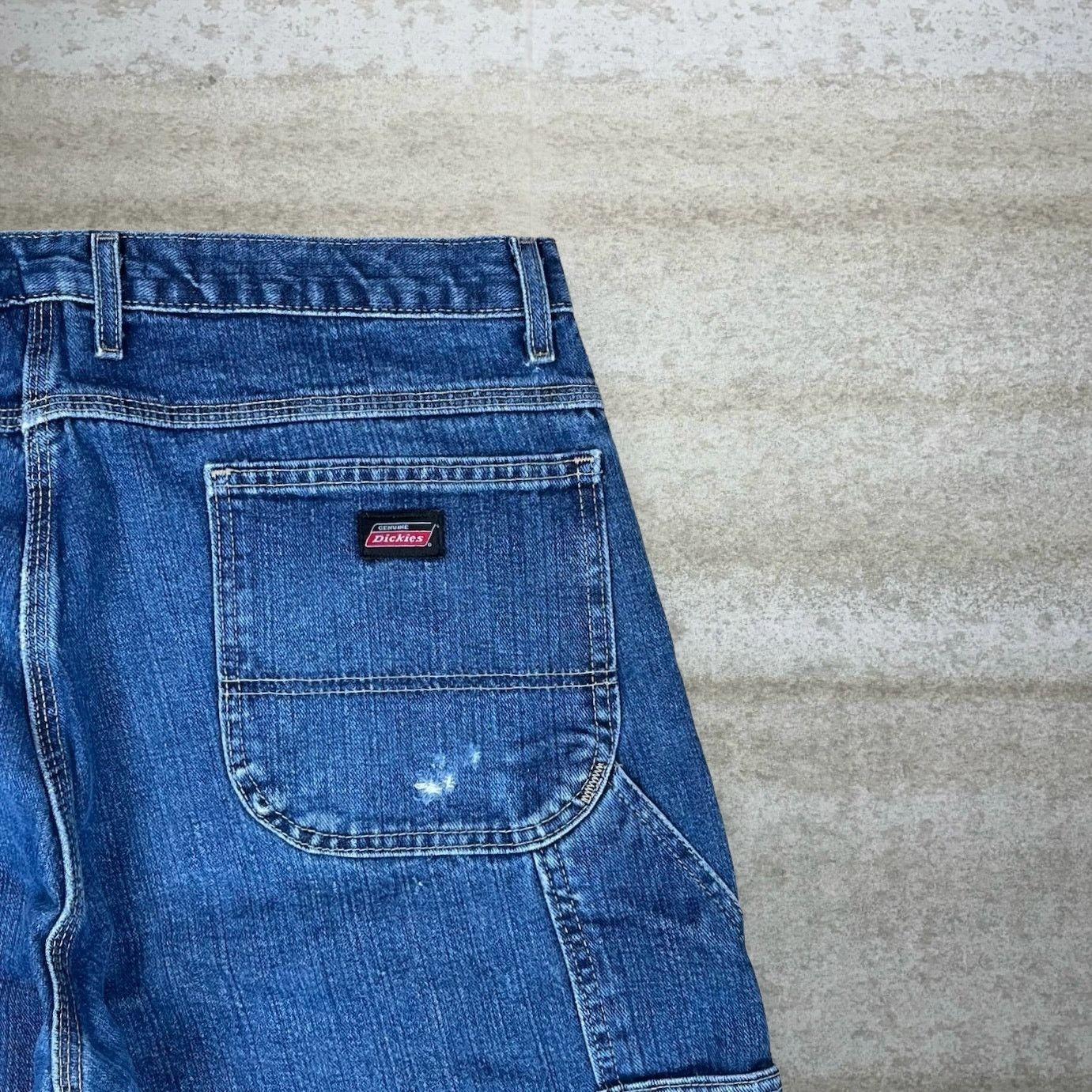 Dickies Vintage 90s Dickies Carpenter Jeans 38x32 Baggy Dark Wash Size US 38 / EU 54 - 3 Thumbnail
