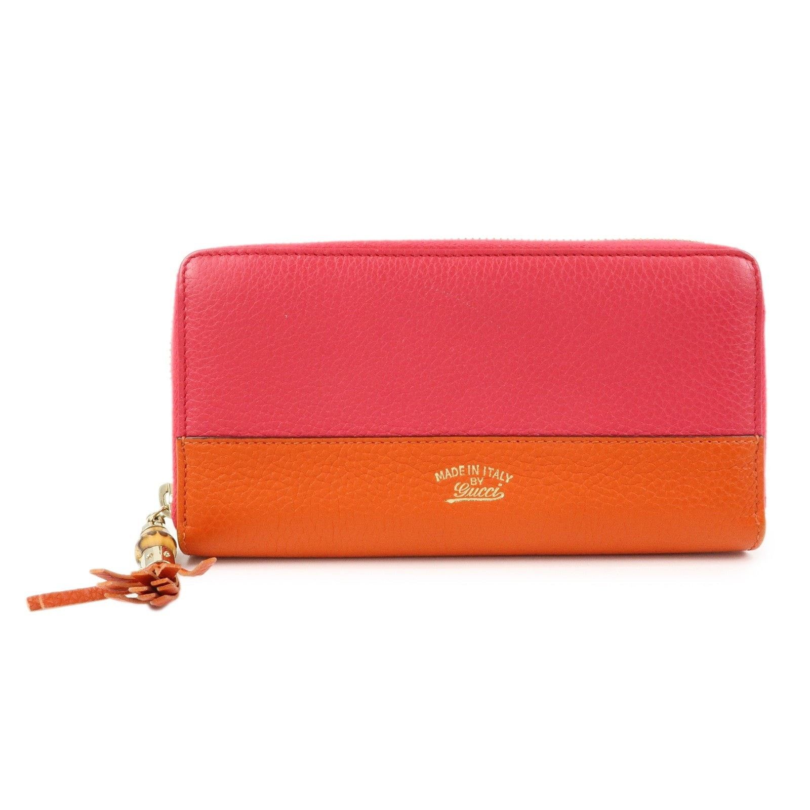 Gucci Gucci Bamboo Zippy Wallet Calfskin Multicolor Size ONE SIZE - 1 Thumbnail