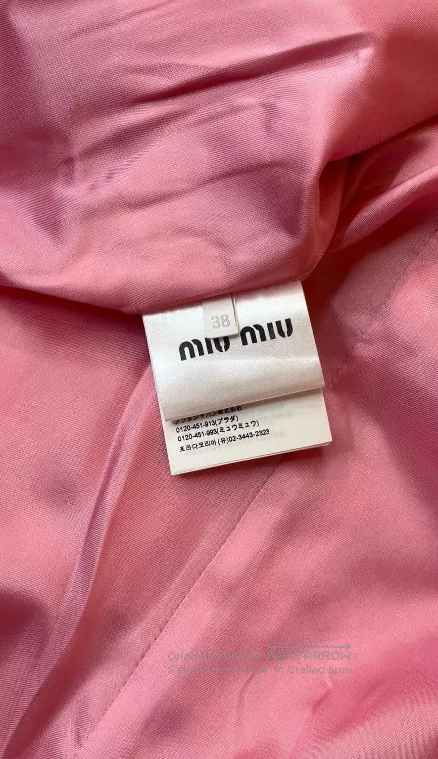 Miu Miu MiuMiu Pink Women's Suit Jacket. Size S / US 4 / IT 40 - 5 Thumbnail