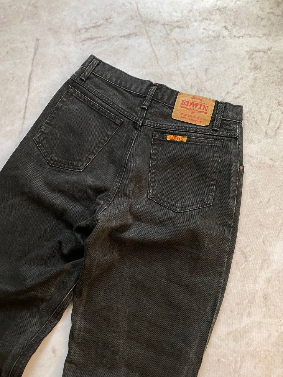 Edwin × Japanese Brand × Vintage Vintage Edwin Faded Denim Pants Regular Fit Black Size US 30 / EU 46 - 3 Thumbnail