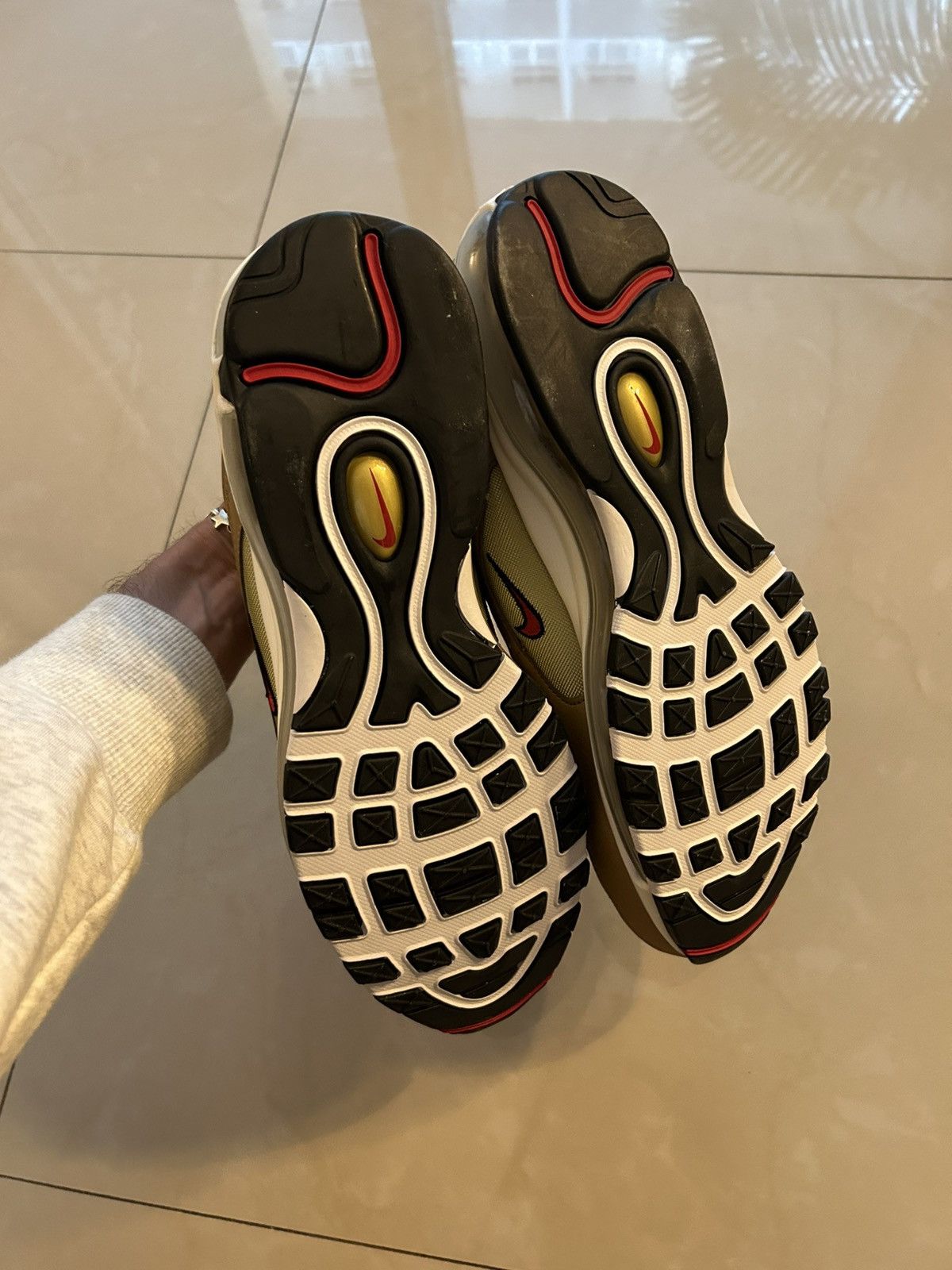 Nike Nike Air Max 97 Metallic Gold Size US 13 / EU 46 - 5 Thumbnail