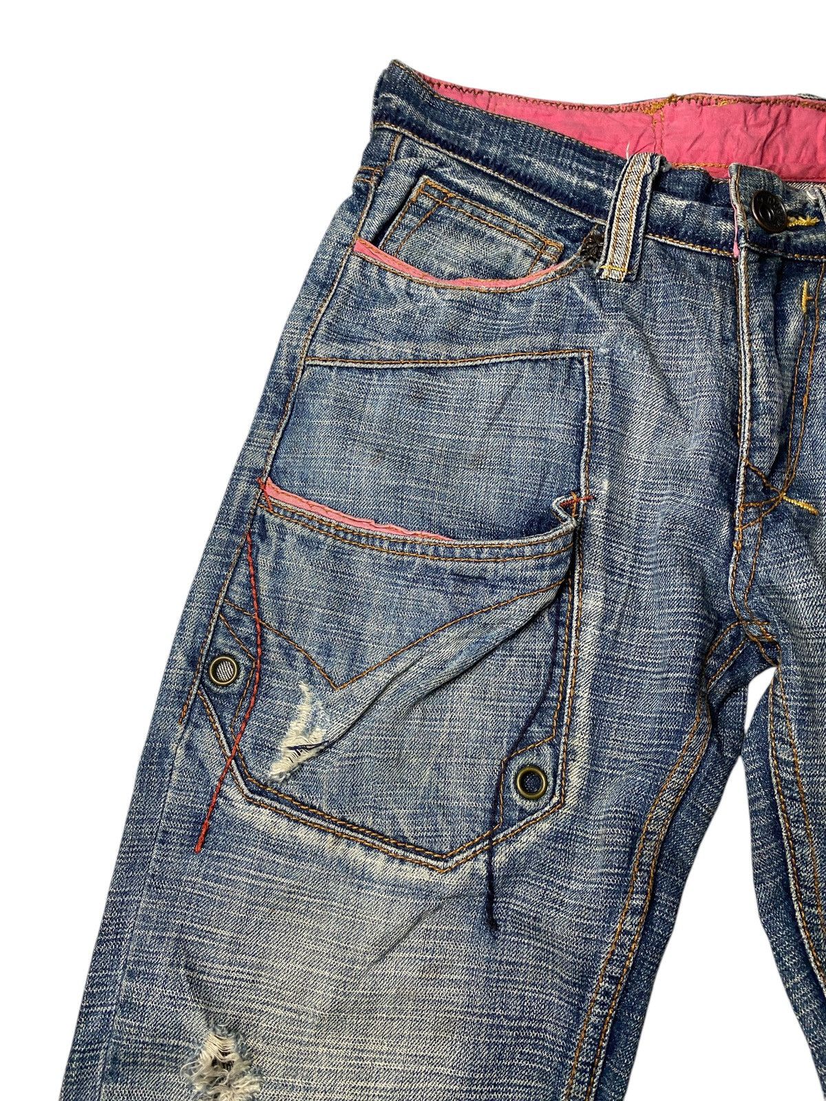 Hysteric Glamour 2000's Tough Multipocket Seawash Flared Jeans Size US 29 - 4 Thumbnail