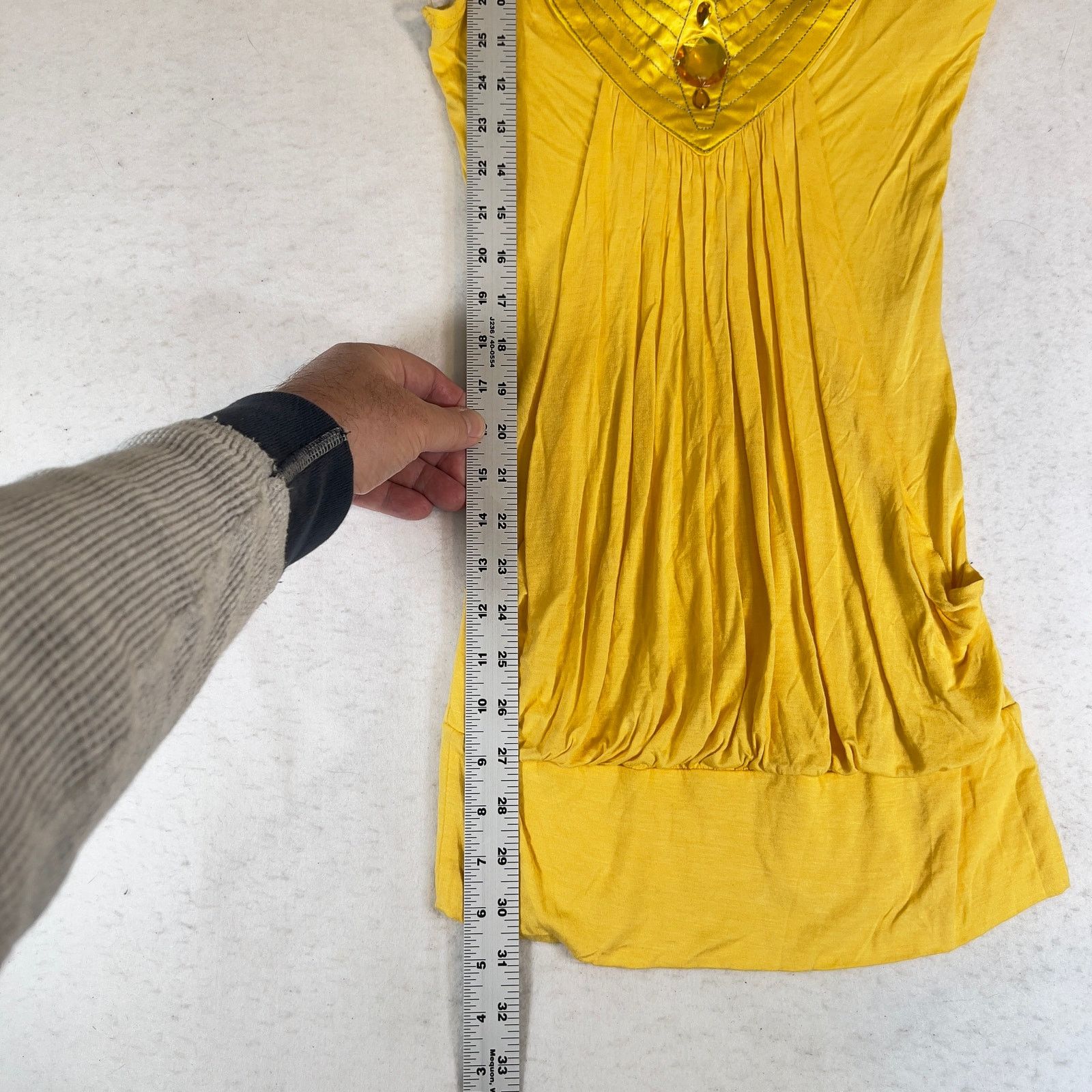 Other Vizio USA Tunic Top Woman Large 100 Rayon Made in USA Ruched Size L / US 10 / IT 46 - 11 Thumbnail
