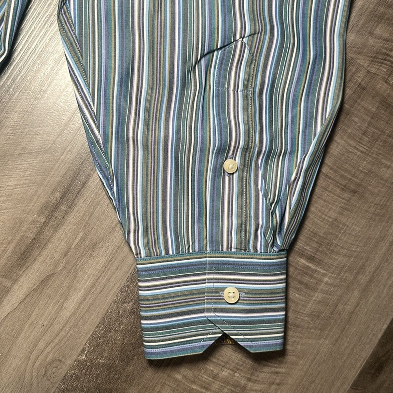 Tailorbyrd Tailorbyrd Striped Long Staple 2-Ply Yarn Long Sleeve - Med Size US M / EU 48-50 / 2 - 4 Thumbnail