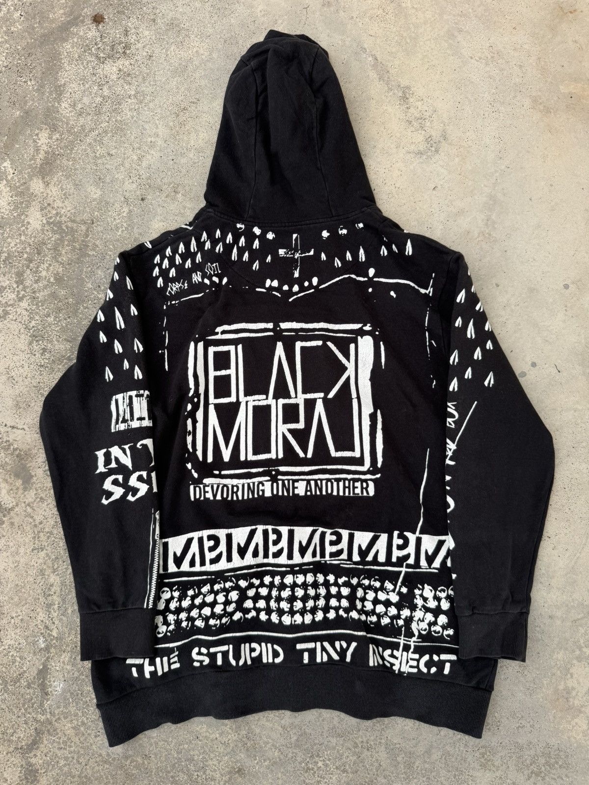 If Six Was Nine × Japanese Brand Anarchy Punk by BlackMoral Opium Grunge Zip Up Hoodie Size US XL / EU 56 / 4 - 9 Thumbnail