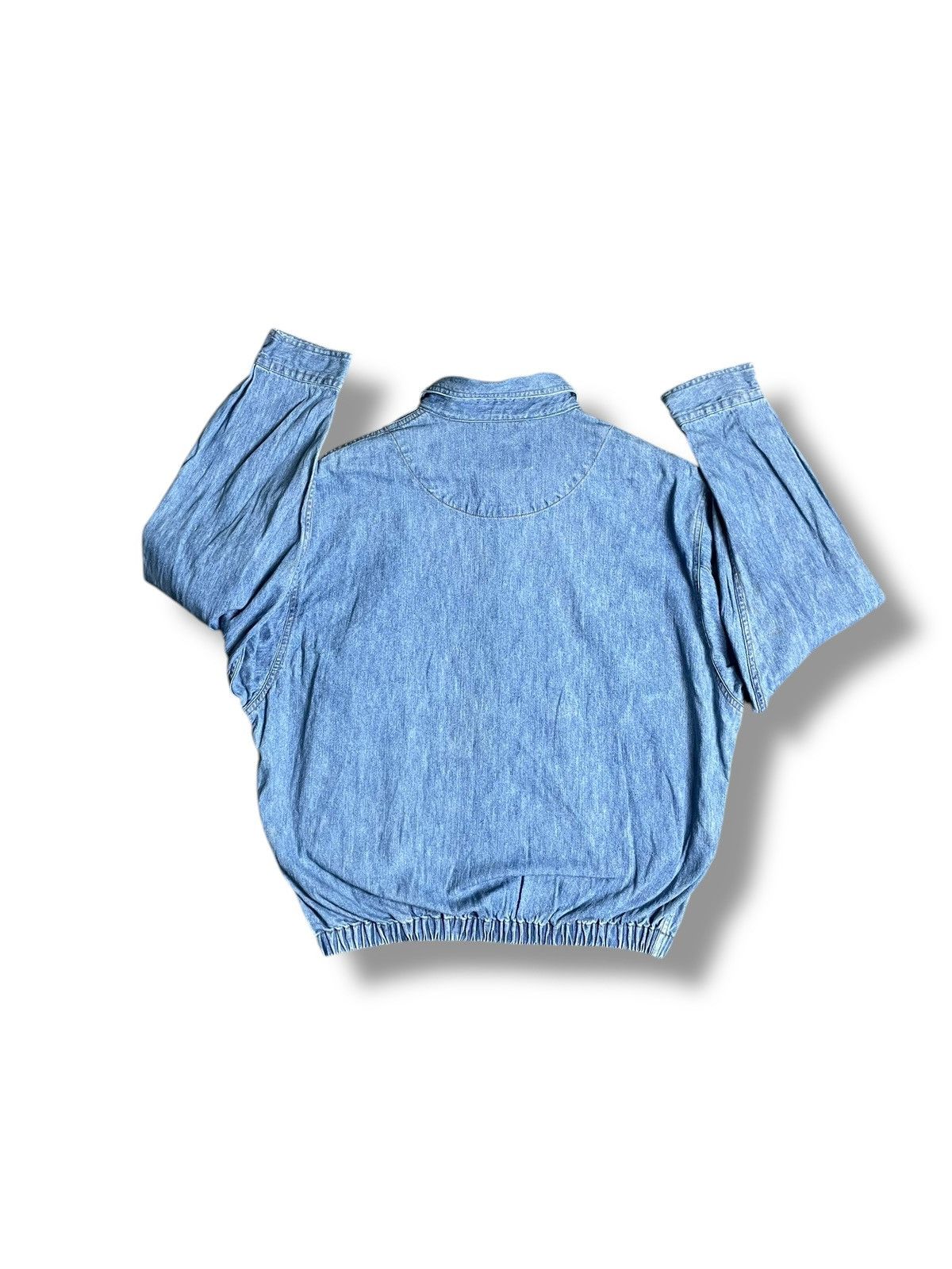 Japanese Brand × Vintage Lucky Strike Denim Bomber Jacket (25) Size US L / EU 52-54 / 3 - 7 Thumbnail