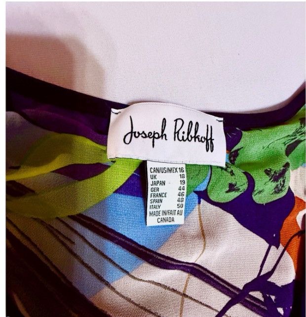 Joseph Ribkoff Joseph Ribkoff Long Sleeve Abstract Layered Top– Size 16 Size XXL / US 16-18 / IT 52-54 - 3 Thumbnail