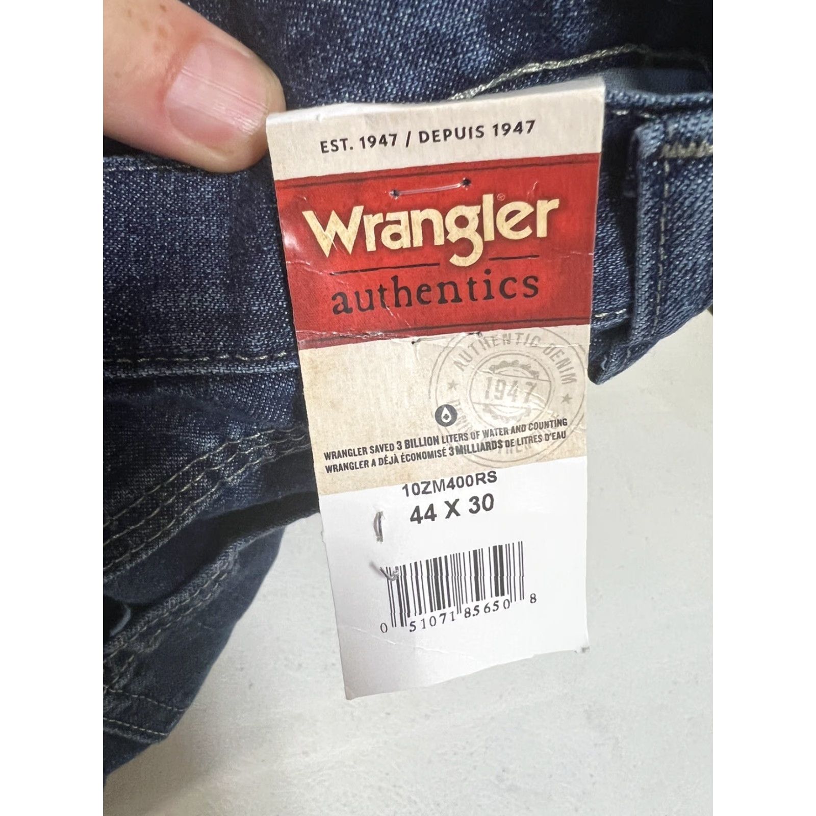 Wrangler VINTAGE Wrangler Authentics Men's Jeans Carpenter Denim 44x30 Blue Cotton PANTS Mens Size US 44 / EU 60 - 3 Thumbnail