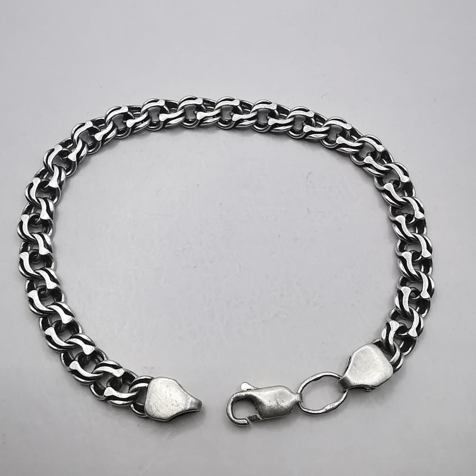 Sterling Silver × Vintage Vintage Bracelet Jewelry,925 Sterling Silver,Handmade 13,09g Size ONE SIZE - 4 Thumbnail