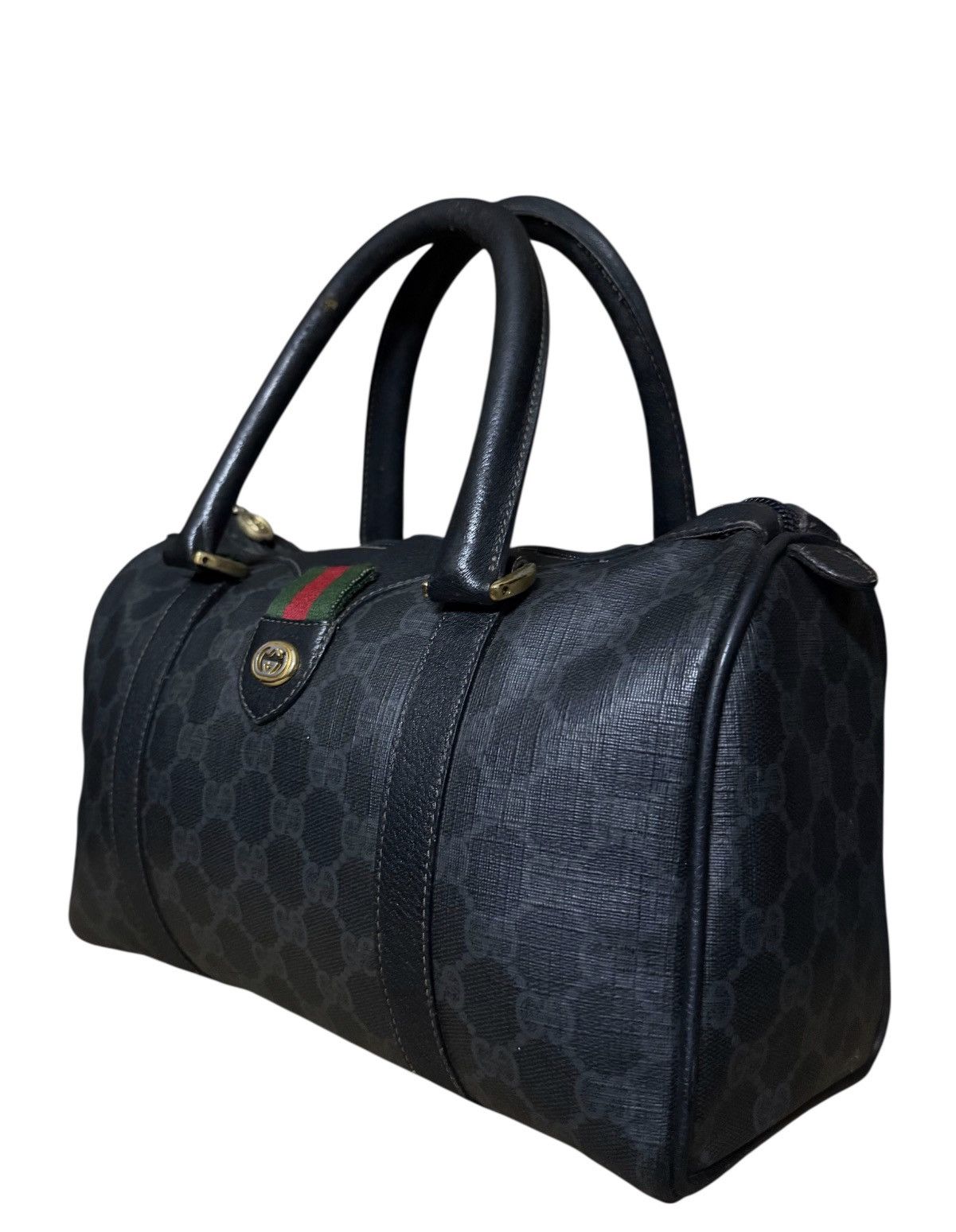 Gucci Gucci Boston GG Monogram Black Leather Vintage Size ONE SIZE - 4 Thumbnail