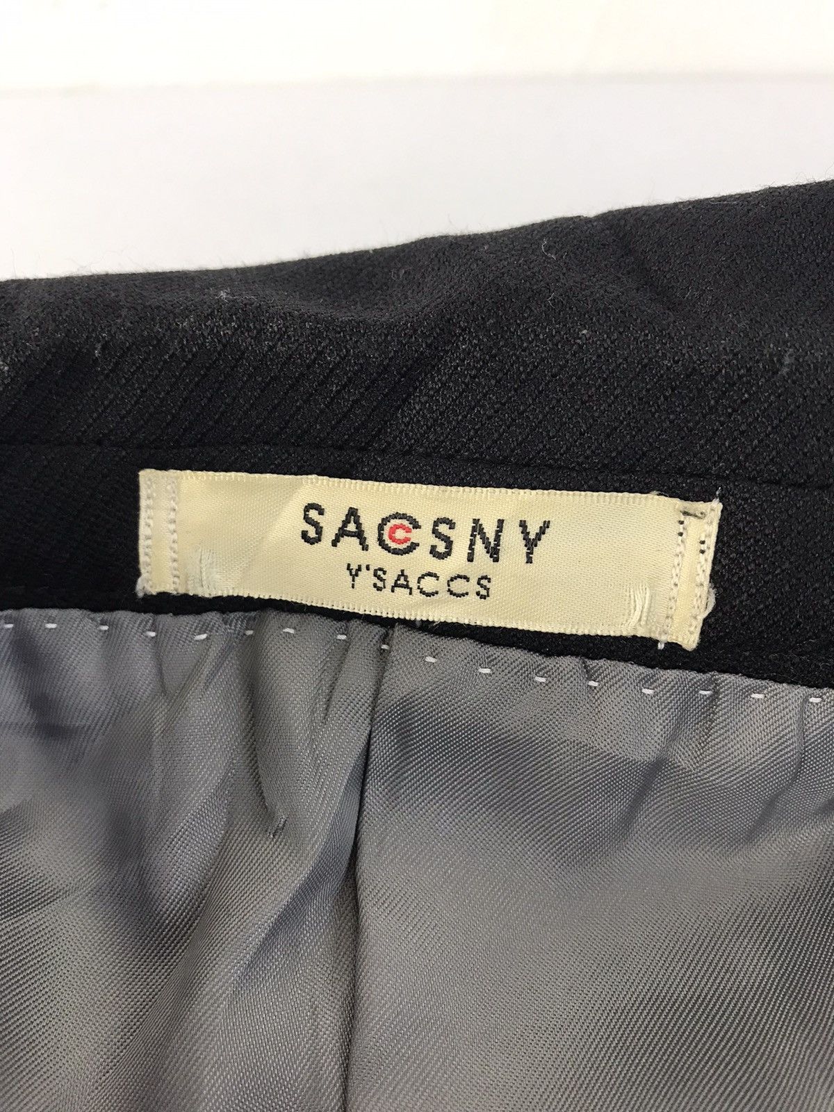 Designer Saccsny Y’saccs Yohji Yamamoto Black Blazer Coat Jacket Size 36R - 7 Thumbnail