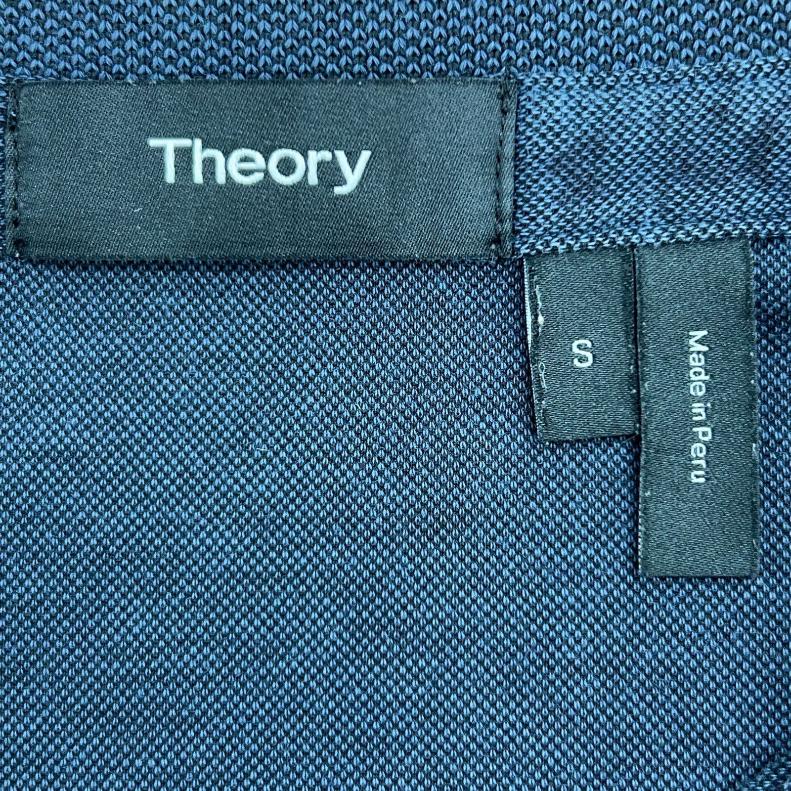 Theory Theory Mens Size S Polo Shirt Pique Short Sleeve Pima Cotton Size US S / EU 44-46 / 1 - 15 Thumbnail