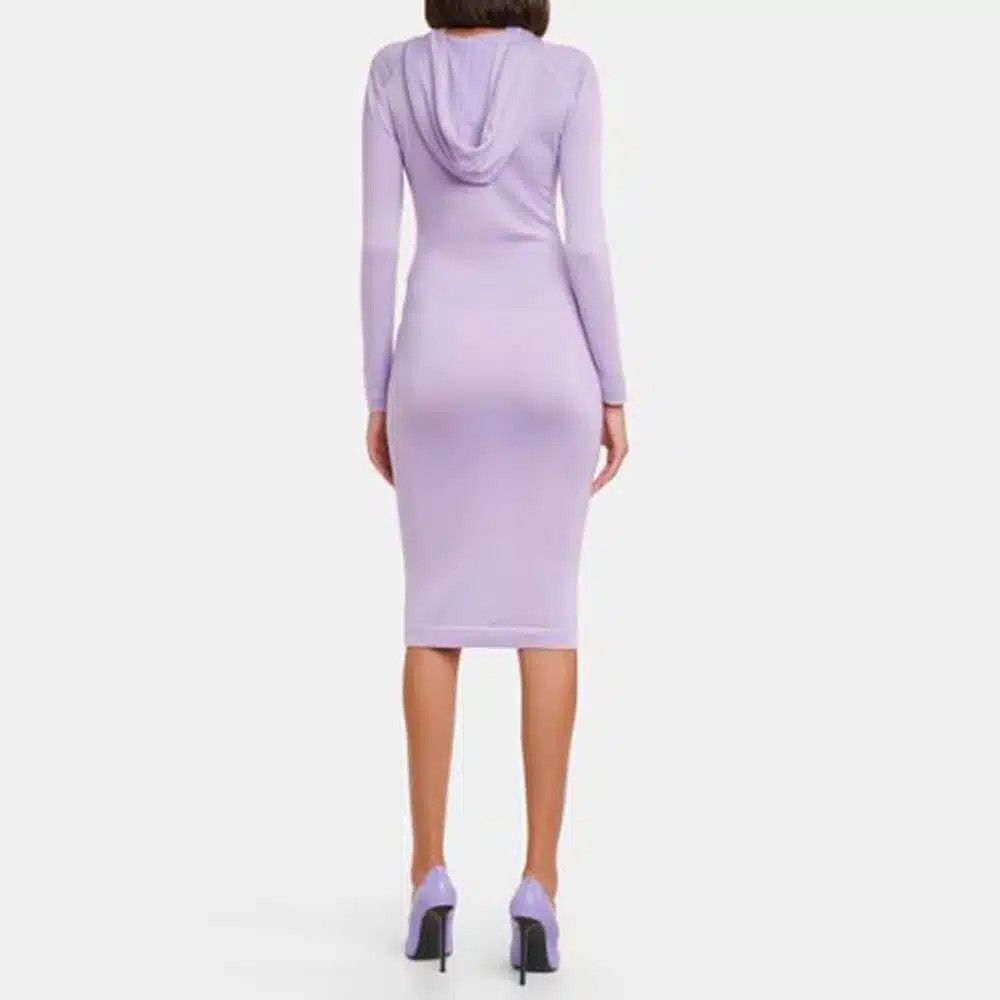 Tom Ford o1loc1c1224 ACK295 Knitted Dress in Lilac Size XS / US 0-2 / IT 36-38 - 4 Thumbnail