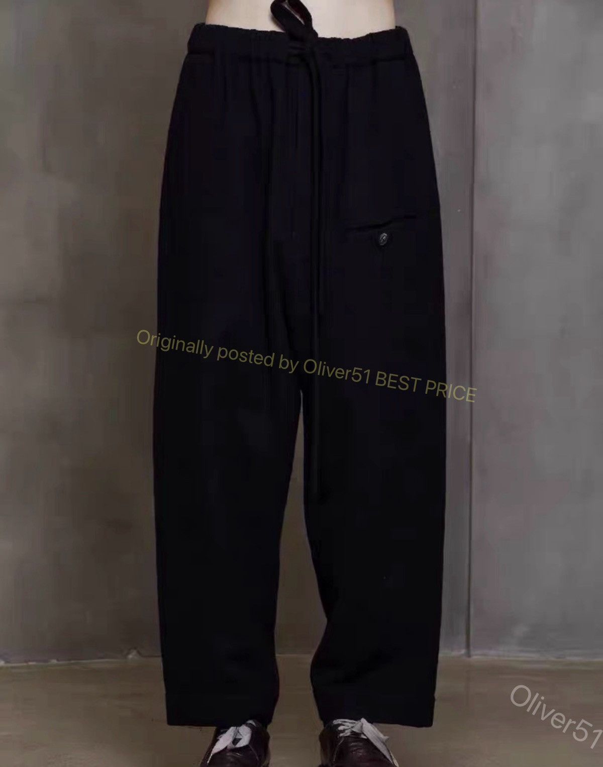 Ziggy Chen Ziggy Chen 22AW Illusion Cashmere Pants YYYY17/2610 Size US 28 / EU 44 - 2 Thumbnail