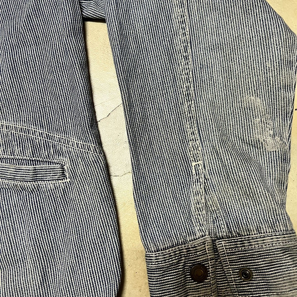 Japanese Brand Vintage Dogman Hickory Work Wear Jacket Distressed Size US L / EU 52-54 / 3 - 7 Thumbnail