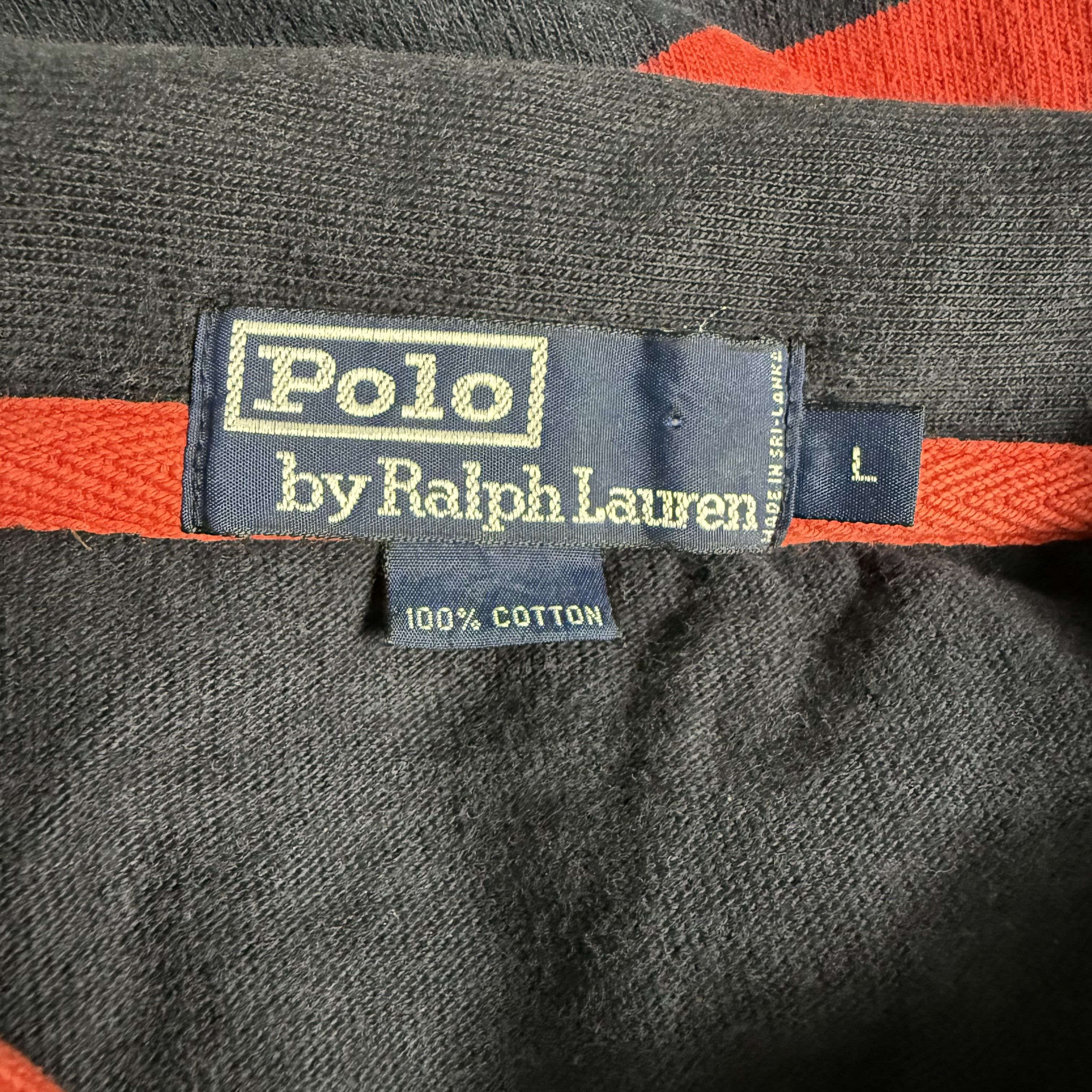 Polo Ralph Lauren 🔥RARE🔥Vtg Polo Ralph Lauren Stripes Lace Up Rugby Shirt Size US L / EU 52-54 / 3 - 5 Thumbnail