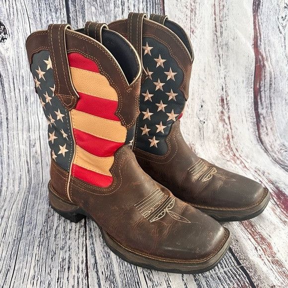 Durango Durango Women’s Lady Rebel American Flag Leather Cowboy Boot
