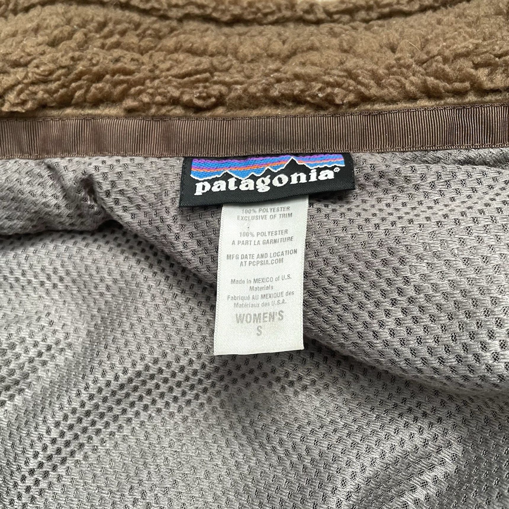 Patagonia Patagonia Vest Womens Retro-X Fleece Mid-Length Zip Pockets Brown Small, 23080, Regular Fit, Fall Winter Spring, Mexico, Vintage No Size S / US 4 / IT 40 - 5 Thumbnail