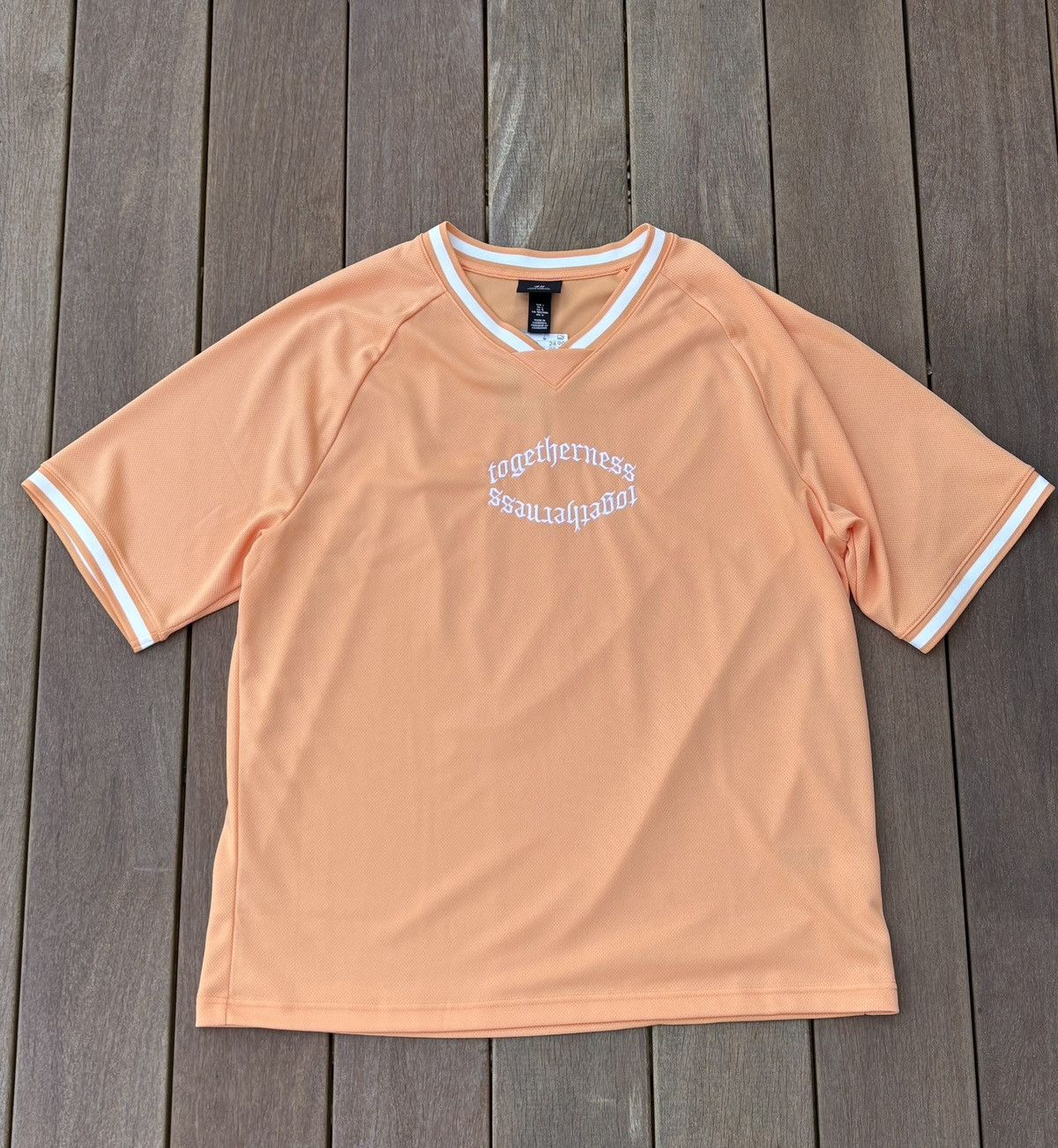 H&M H&M Oversized Fit Printed mesh T-shirt Size US L / EU 52-54 / 3 - 1 Thumbnail