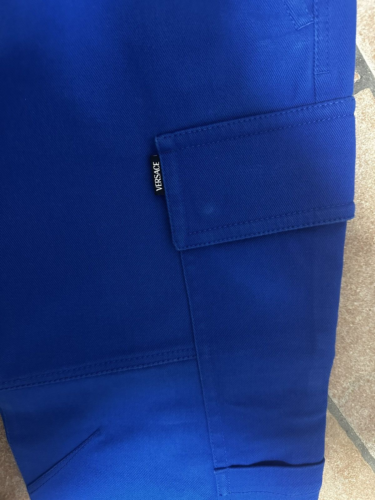 Versace Versace Blue Cargo Trousers Size US 32 / EU 48 - 8 Thumbnail