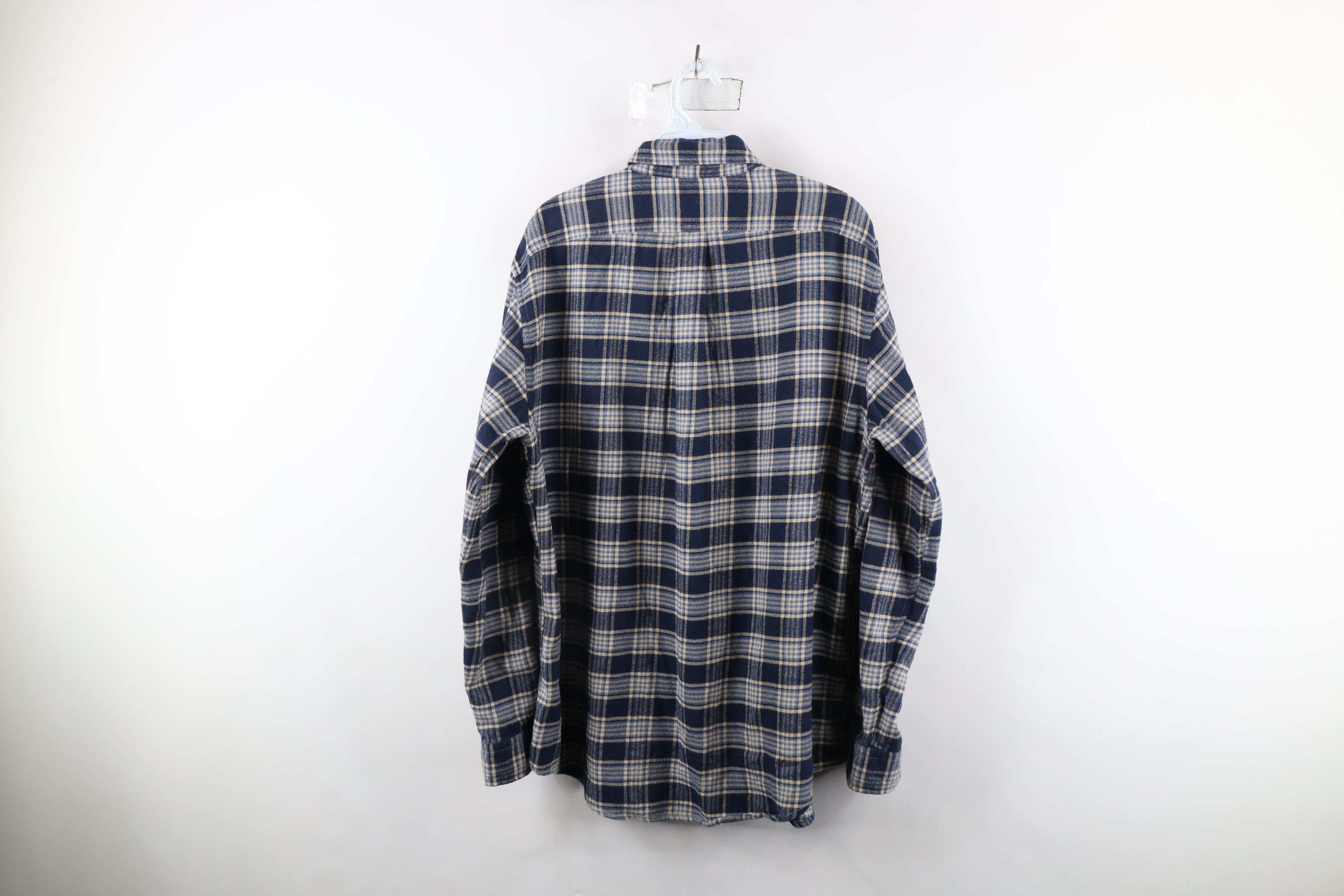 Lands' End × Vintage Vintage Lands End Fit Flannel Collared Button Down Shirt Size US L / EU 52-54 / 3 - 12 Thumbnail