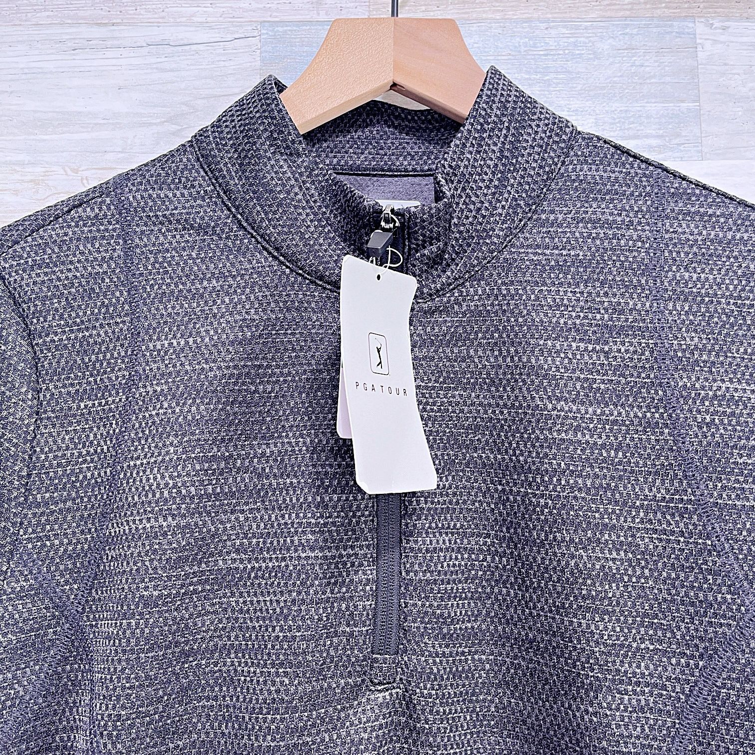 PGA Tour PGA Tour 1/4 Zip Tech Fleece Sweatshirt Gray Womens Large Size L / US 10 / IT 46 - 2 Thumbnail