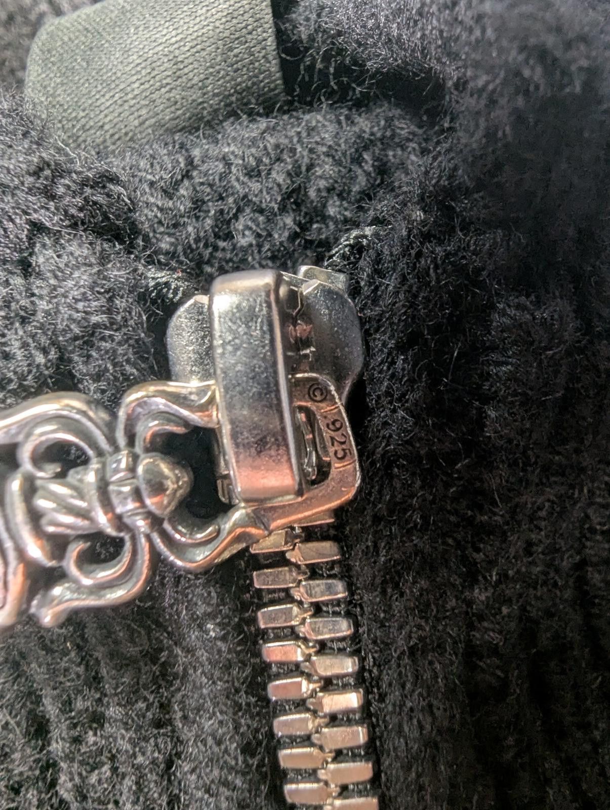 Chrome Hearts Chrome Hearts Cashmere Cross Patch Zip Up Hoodie in Black Size US XL / EU 56 / 4 - 10 Thumbnail