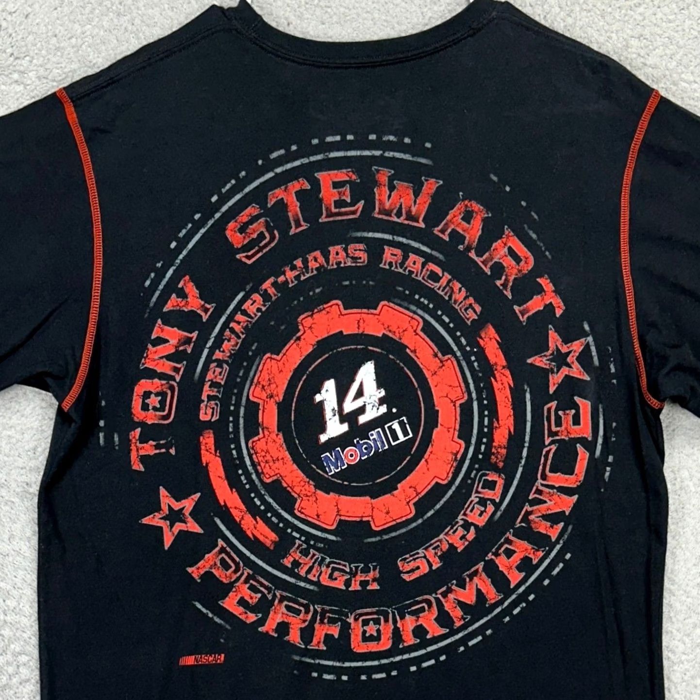 Chase Authentics Tony Stewart Nascar Mens T-Shirt Large Black Red Racing Tee Chase Authentics Size US L / EU 52-54 / 3 - 2 Thumbnail