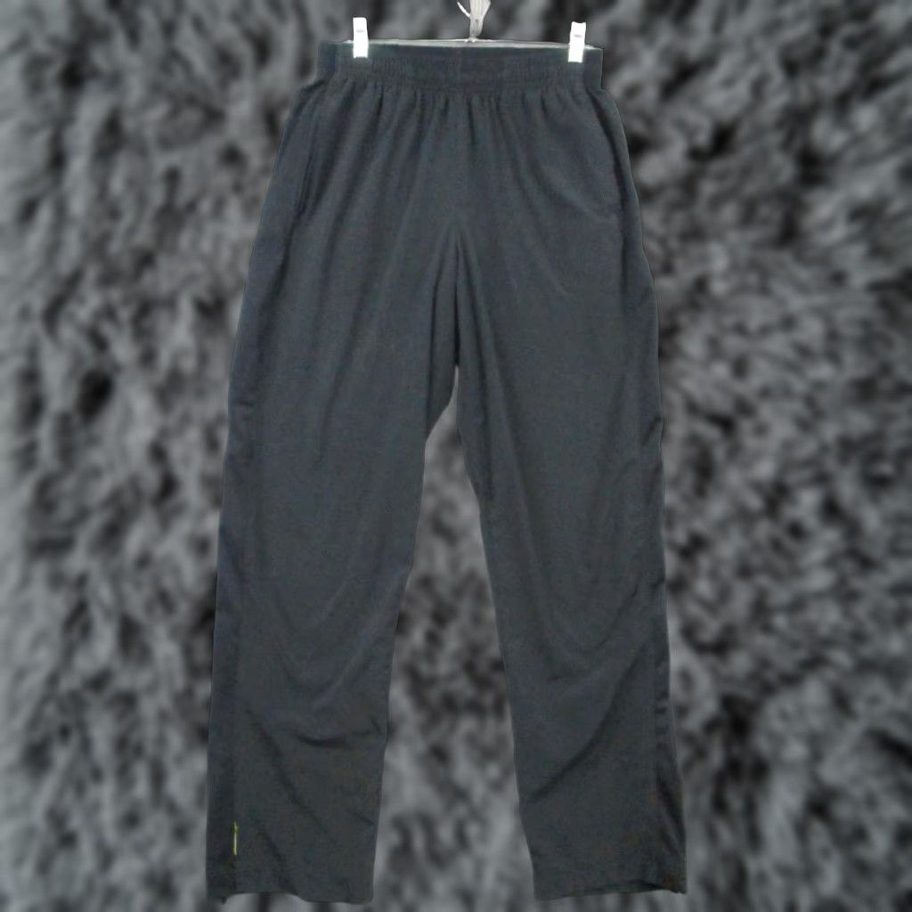Nike Nike Track Pants Large Men Athletic Joggers Zip Ankle Black Size US 33 - 1 Thumbnail