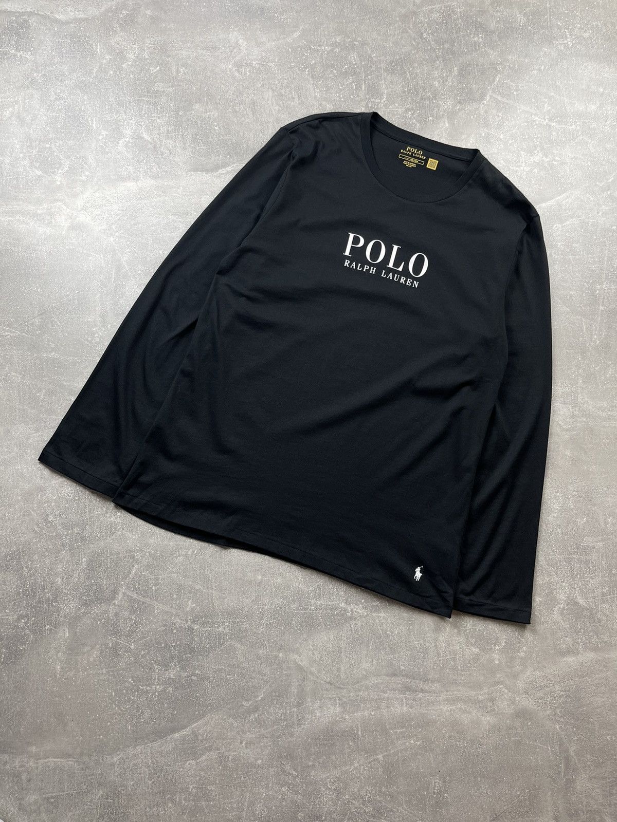 Polo Ralph Lauren Polo Ralph Lauren Black Long Sleeve Logo T-Shirt Size US L / EU 52-54 / 3 - 1 Thumbnail