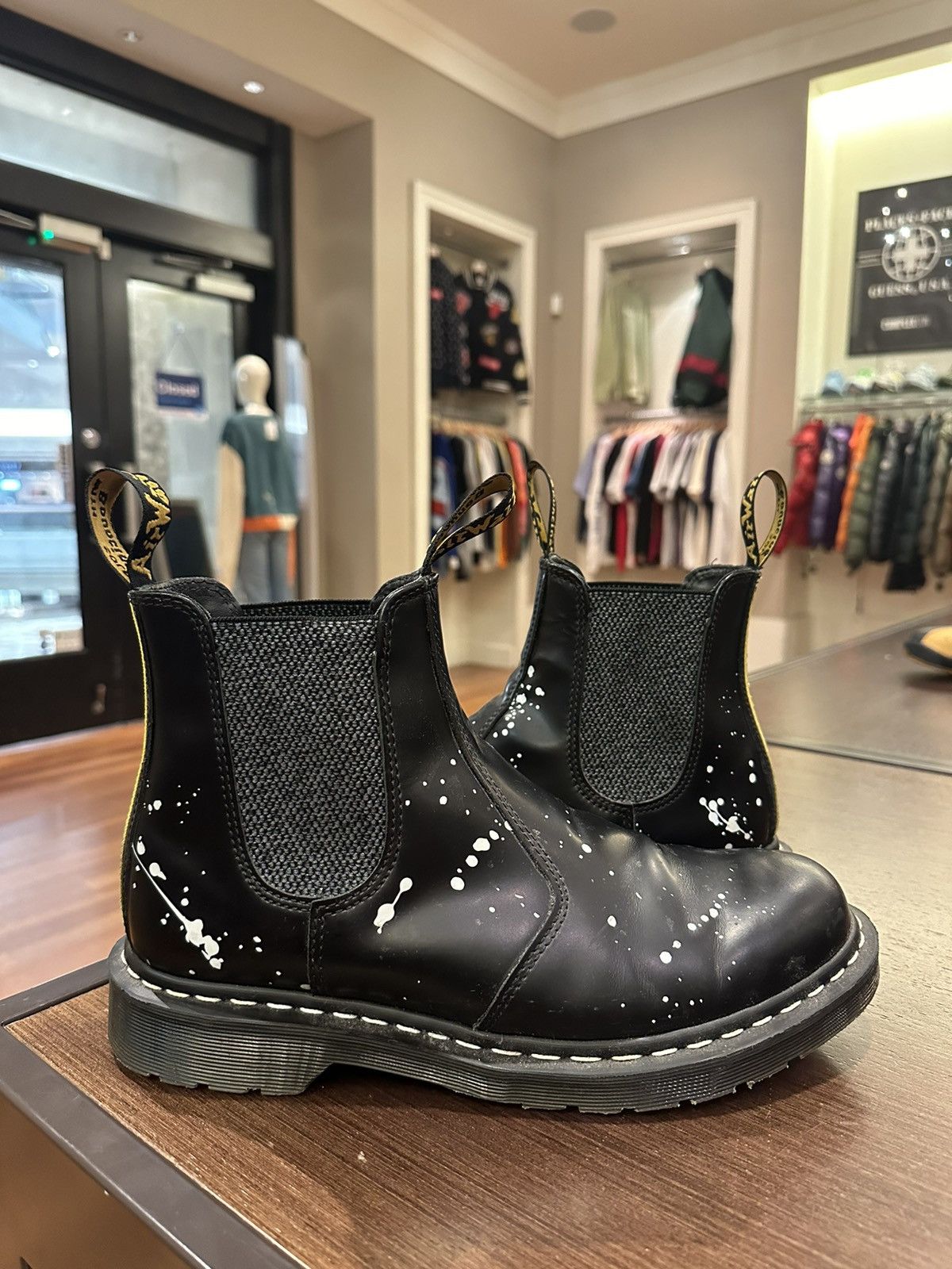 Black Doc martens neighborhood high tops | Grailed