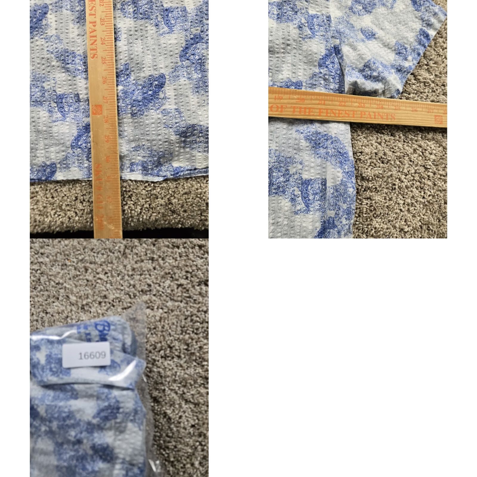 Vintage Lansky Bros Shirt Mens XL Blue Cotton Floral Button Up Camp Casual Short Sleeve Size US XL / EU 56 / 4 - 8 Thumbnail