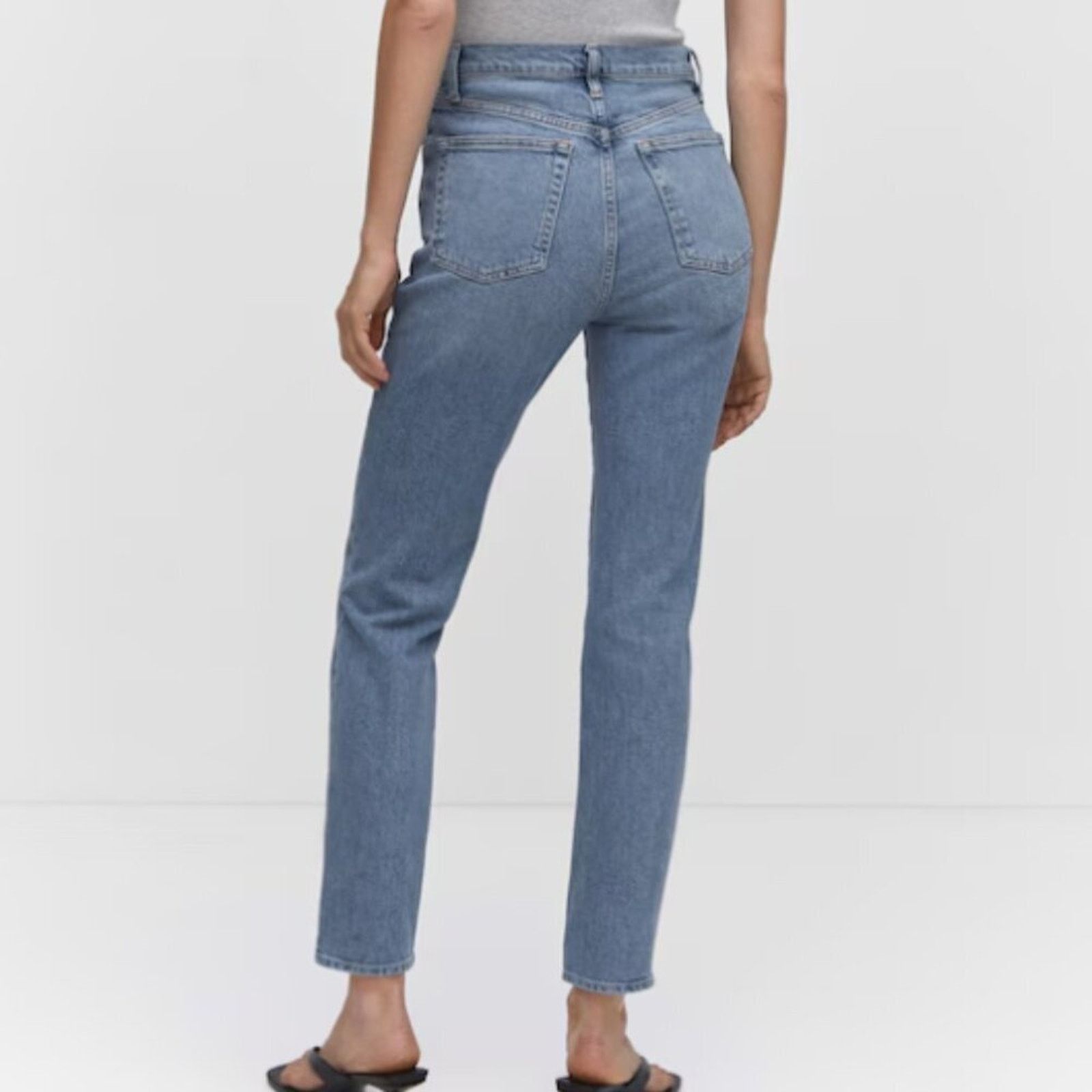 Mango Mango MNG Slim Cropped Blue Jeans NWT Plus 16 Size 38" / US 16 / IT 52 - 3 Thumbnail