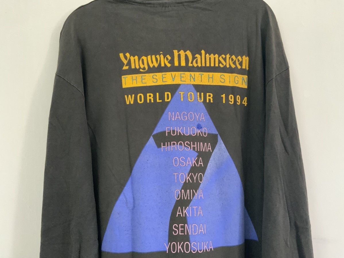 Band Tees Vintage Yngwie Malmsteen The 7th Sign World Tour 1994 Tee Size US L / EU 52-54 / 3 - 9 Thumbnail