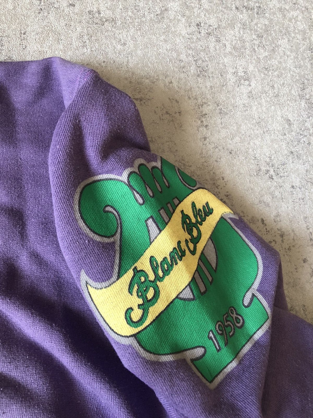 Japanese Brand × Vintage TRUE VINTAGE BLANC BLEU CHERLEADERS 1958 SWEATER Size US XL / EU 56 / 4 - 4 Thumbnail