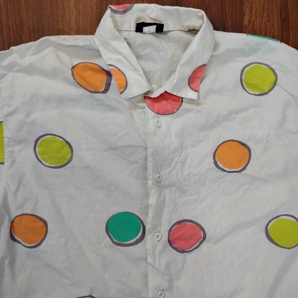 Other Vintage Kudos Dots Circles Button Shirt Short Sleeve Size US M / EU 48-50 / 2 - 1 Thumbnail