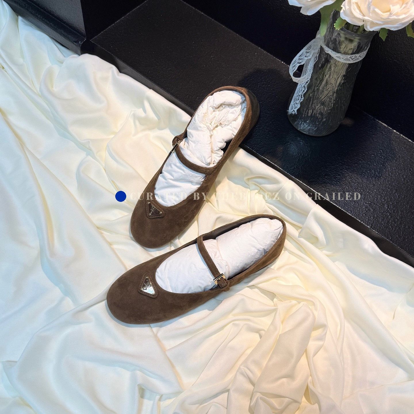 Prada Prada Brown Gold Logo Mary Jane Shoes Size US 6.5 / IT 36.5 - 1 Thumbnail