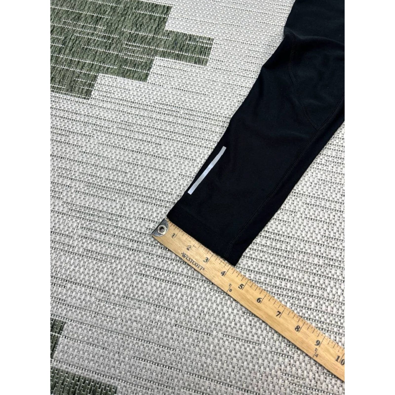 Nike Nike Stay Warm Running Leggings Womens Small Black Stretch Dri Fit Swoosh Logo Size 28" / US 6 / IT 42 - 6 Thumbnail