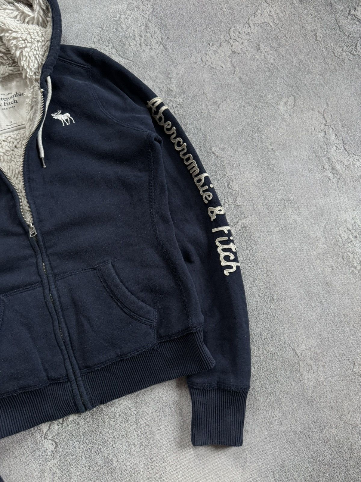 Abercrombie & Fitch Abercrombie & Fitch M/size lined sherpa hoodie fur LGB Y2K Size M / US 6-8 / IT 42-44 - 4 Thumbnail