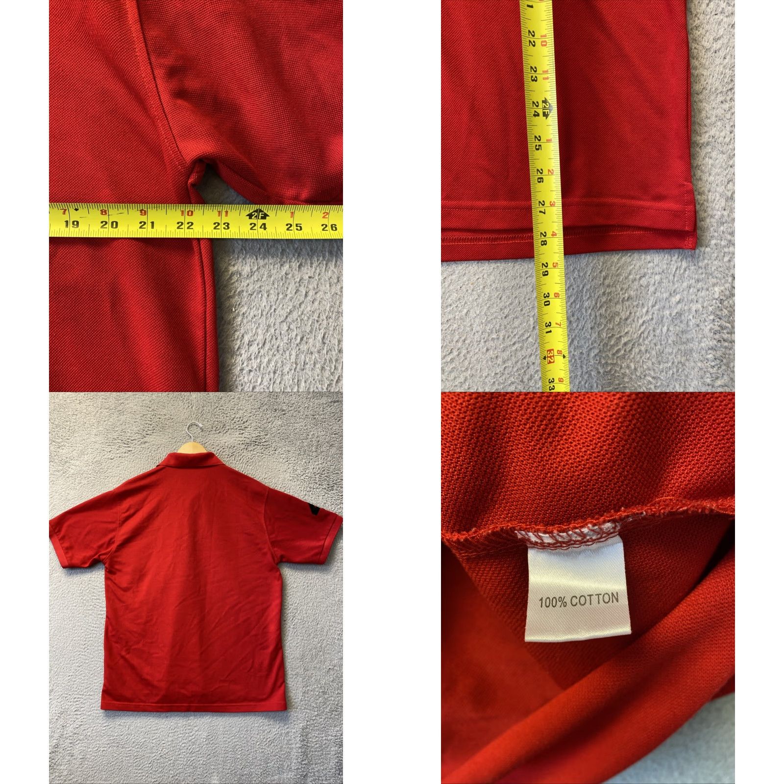 Ralph Lauren VINTAGE Ralph Lauren Polo Shirt XL Red Solid Short Sleeve Collared Casual Mens Size US XL / EU 56 / 4 - 8 Thumbnail