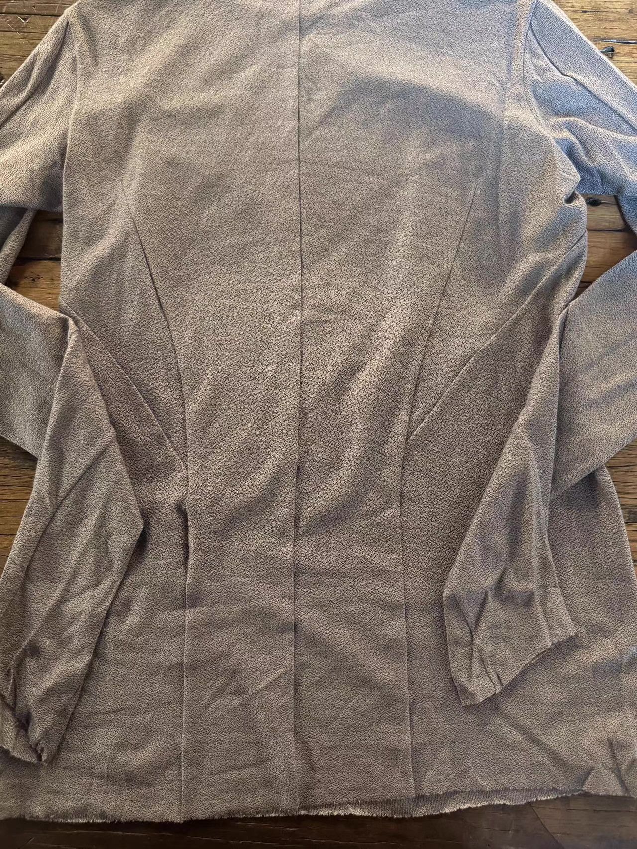 Devoa Devoa 14SS dark grey ergonomic long‑sleeve top Ｑ25 Size US S / EU 44-46 / 1 - 3 Thumbnail