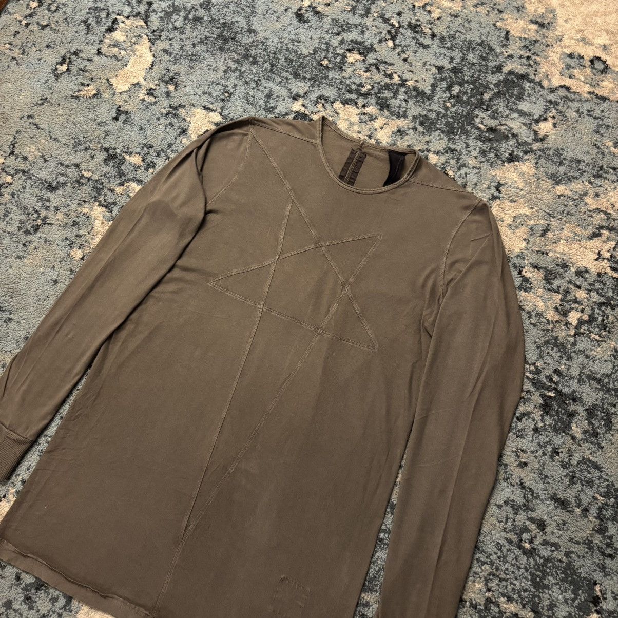 Rick Owens Drkshdw Rick Owens Jumpo Stitch Brown Long Sleeve Size Medium Size US M / EU 48-50 / 2 - 3 Thumbnail