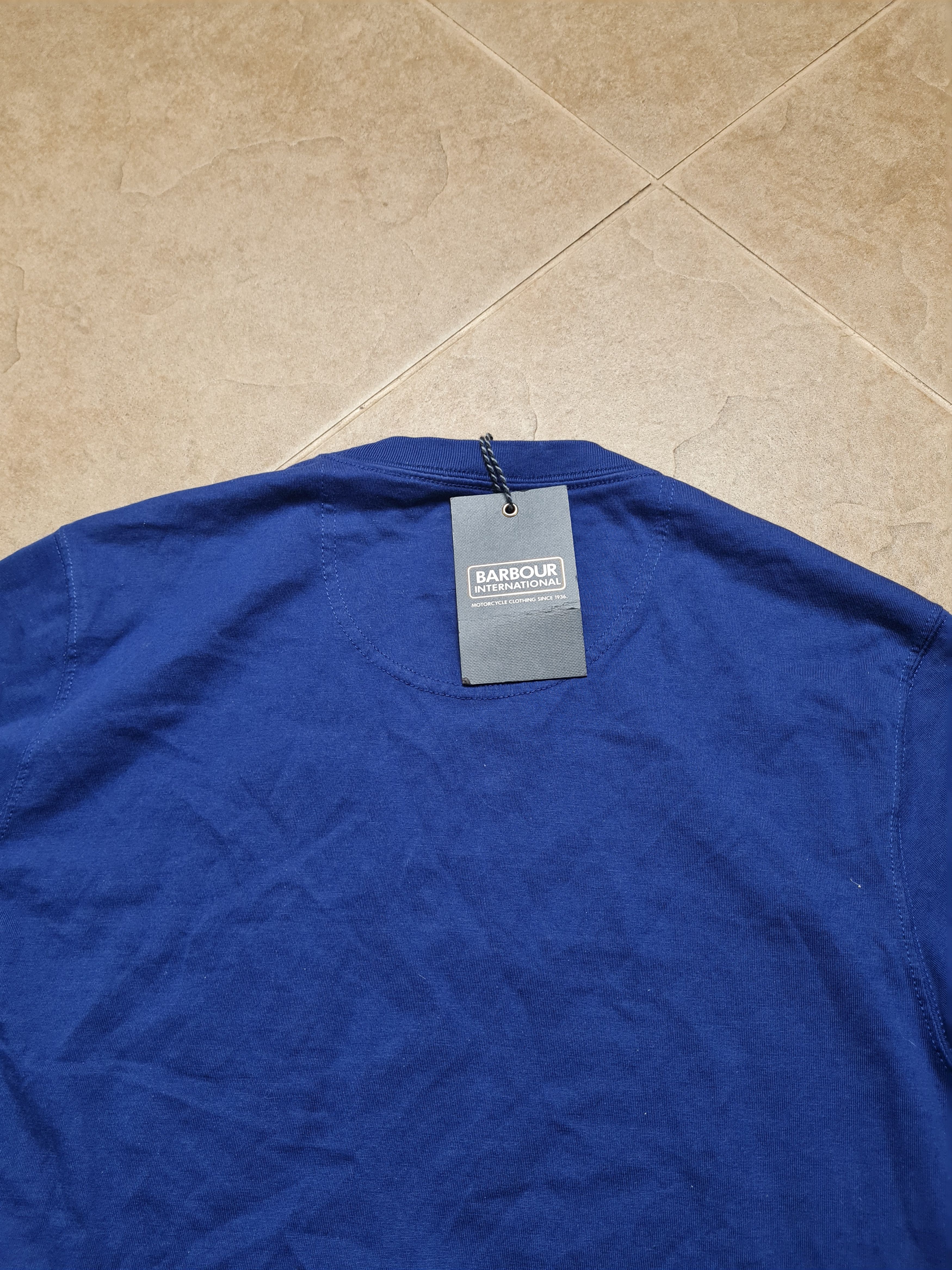 Barbour T-shirts Big Logo Barbour International mens shirt Blue M Size US M / EU 48-50 / 2 - 8 Thumbnail