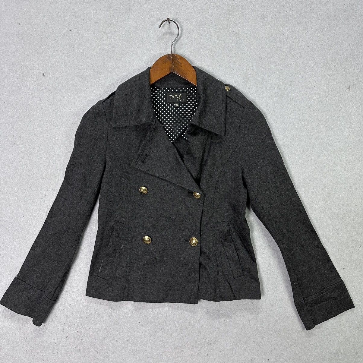 agnes b. Vintage To b. by Agnes b Japan Cropped Wool Jacket Size XS / US 0-2 / IT 36-38 - 4 Thumbnail